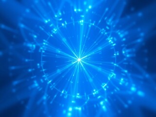 Fototapeta premium blue abstract background. light, star, space, blue, design, illustration, bright, burst, glowing, glow, energy, stars, laser, art, christmas, fractal, backgrounds, pattern, wallpaper, color, shiny, sk