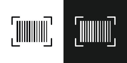 Barcode product distribution icon. Vector illustration on isolated transparent background. Business concept barcode pictogram in eps 10.