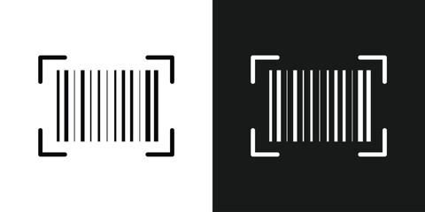 Barcode product distribution icon. Vector illustration on isolated transparent background. Business concept barcode pictogram in eps 10.