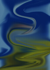 abstract blue and yellow liquid motion background