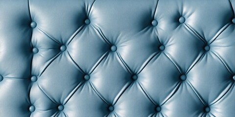 Luxurious Light Gray Button Tufted Upholstery