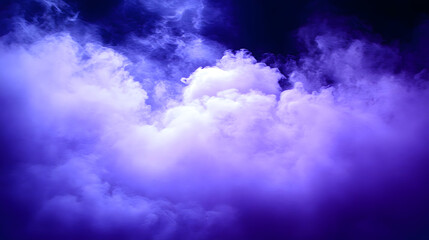 Obraz premium Purple Smoke Clouds, Abstract Art