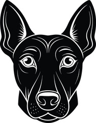 Dog Bone Silhouette Vector - Black Pet Accessory Vector