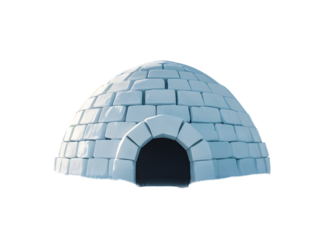 Explore the Arctic: A Stunning Igloo Image transparent background