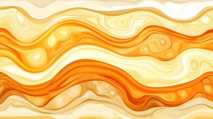 Abstract orange and yellow wavy layers background