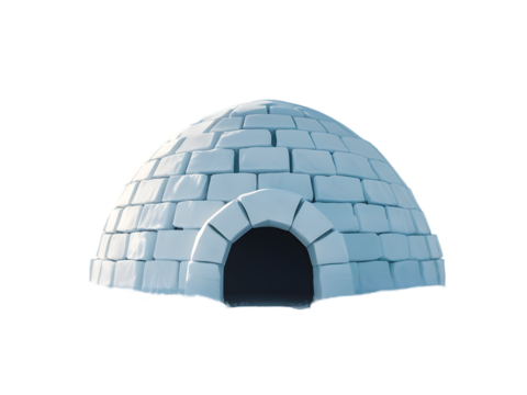 Explore the Arctic: A Stunning Igloo Image transparent background