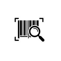 Scanning Barcode with Magnifying Glass for Product Identification and Verification