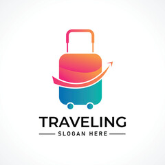 Fototapeta premium Traveling tour holiday trip summer logo 