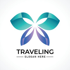 Traveling tour holiday trip summer logo
