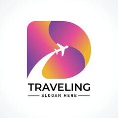 Traveling tour holiday trip summer logo
