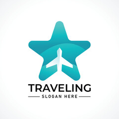 Traveling tour holiday trip summer logo
