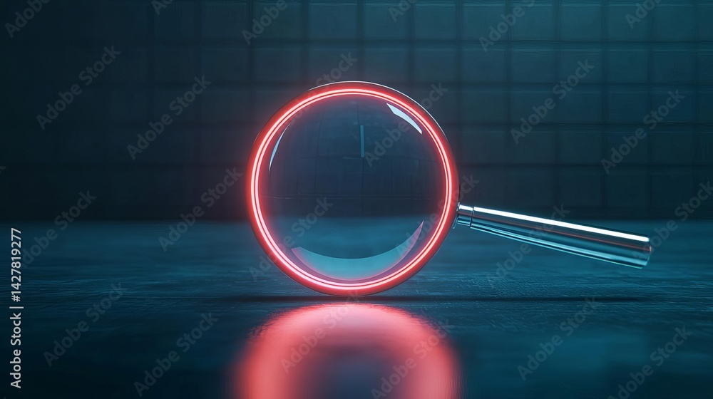 Aufkleber mirror reflecting light creating a beautiful and ethereal glow through its surface