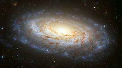 Spiral Galaxy: Cosmic Dust and Stars