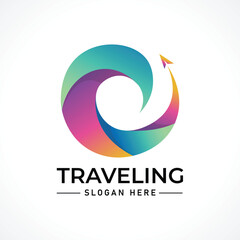 Traveling tour holiday trip summer logo
