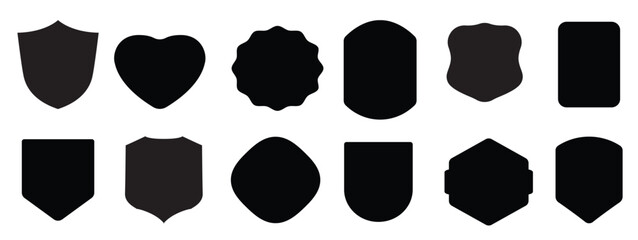 Black Shield Vectors.