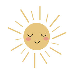 sun cartoon character