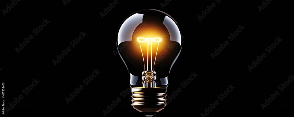 Leinwandbilder explosion of lightbulb showing filament and invention concept. bright light bulb shining with elegan