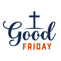 Obraz premium Good Friday Transparent Text 