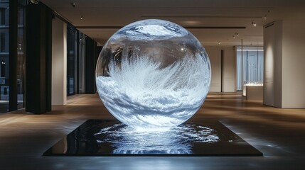Glass Sphere Art Installation