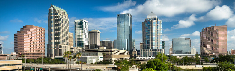Tampa Bay Florida downtown city skyline view panorama