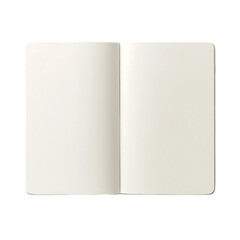 open book with blank pages isolated on transparent background 