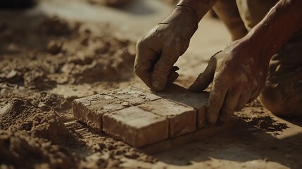 Crafting Traditional Clay Bricks