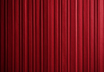 Deep red pleated curtain backdrop