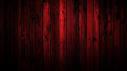 Obraz premium Distressed red wooden wall paneling for rustic vintage design effect