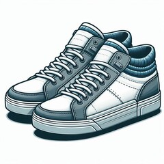 sneakers isolated on white background