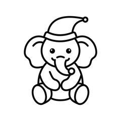 Christmas baby elephant