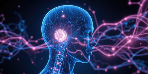 Obraz premium Quantum Enhanced Medical Imaging Abstract representation of quantum enhanced medical imaging, quantum sensors and technologies enabling higher resolution and more detailed medical