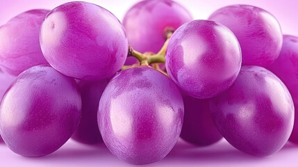 Isolated fresh red grape, healthy natural food