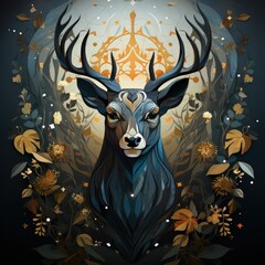 deer in the woods