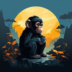 halloween witch on a broom