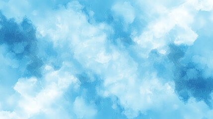 Enchanting Abstract Watercolor Landscape: Soft Gradients, Ethereal Textures in High-Definition Design. Boasting Vibrant Colors and Modern Creative Themes, a Beautiful Concept in Blue Art