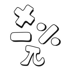 Fototapeta premium Mathematics Element