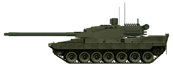 Leopard T-21 (MBT concept based on the Leopard 2 tank, with a T-21 turret and a 120mm gun) © Tikros
