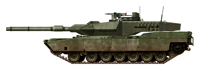 Leopard M1A1 MBT (Symbiosis of Leopard 2 and M1 Abrams tanks) © Tikros