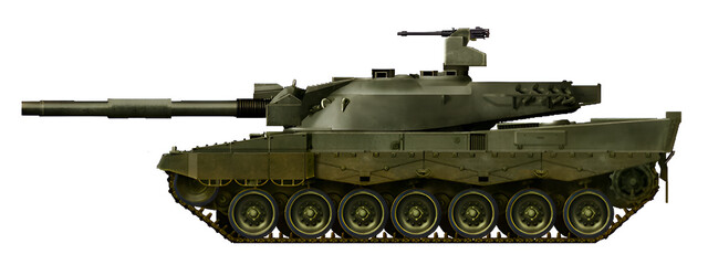 XM-803A2 (MBT variant based on the Leopard 2 tank with a turret from the XM-803 tank, with an extended gun) © Tikros