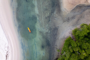 Tropical beach with blue sky Koh Kood or Koh Kut Thailand.