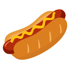 hot dog vector illustration