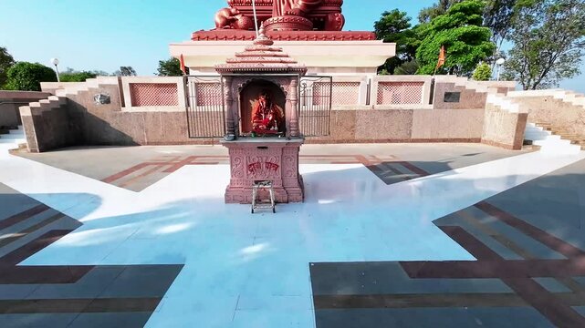 Large statue of Lord Ganesha at Dehu Road, near Pune India.