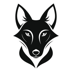 Wild Dog Head Silhouette Sleek Minimalist Vector Art