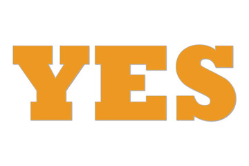 YESの文字のロゴマーク
