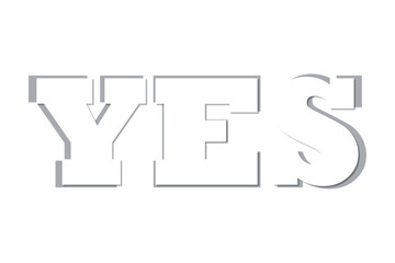 YESの文字のロゴマーク
