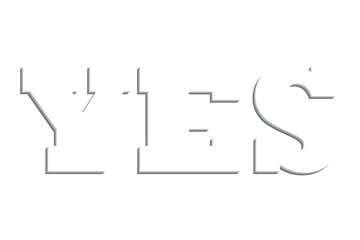 YESの文字のロゴマーク
