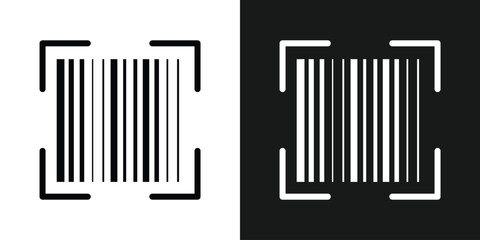 Barcode icon. Barcode vector icon. Simple fake bar code. Bar code for web design. Barcode product distribution icon. Vector illustration isolated on white background. Business concept barcode in eps10