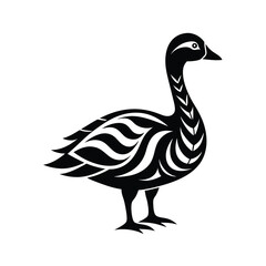 barnacle goose tribal style scaly texture