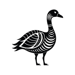 barnacle goose tribal style scaly texture