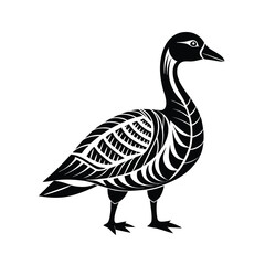 barnacle goose tribal style scaly texture